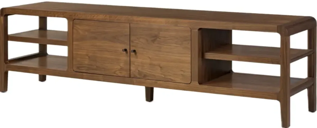 Greystone Media Console - Dark Walnut - Brown