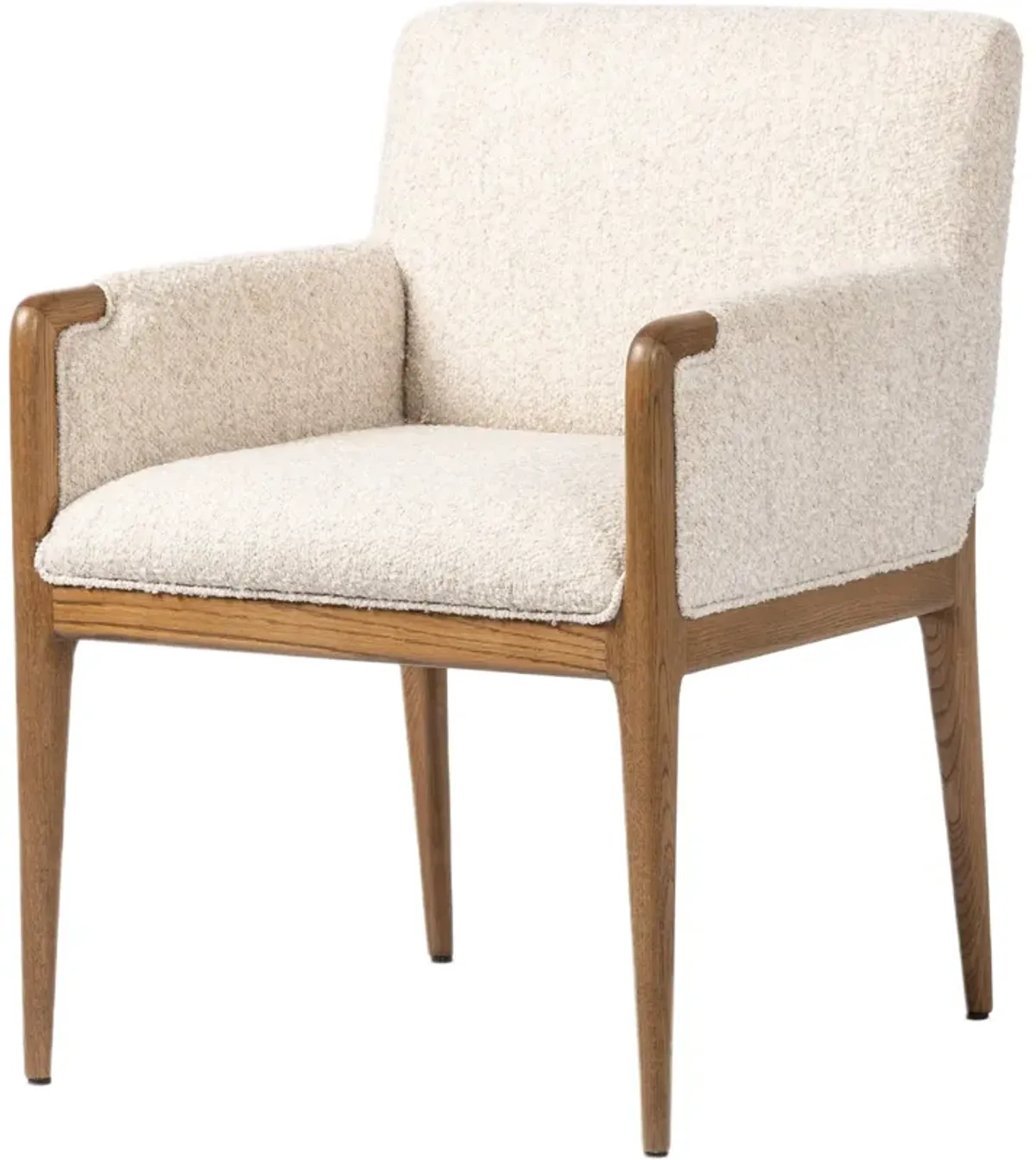 Maplethorpe Dining Armchair - Somerton Ash Boucle - Brown