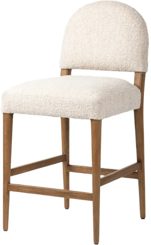 Zelda Boucle Counter Stool - Somerton Ash