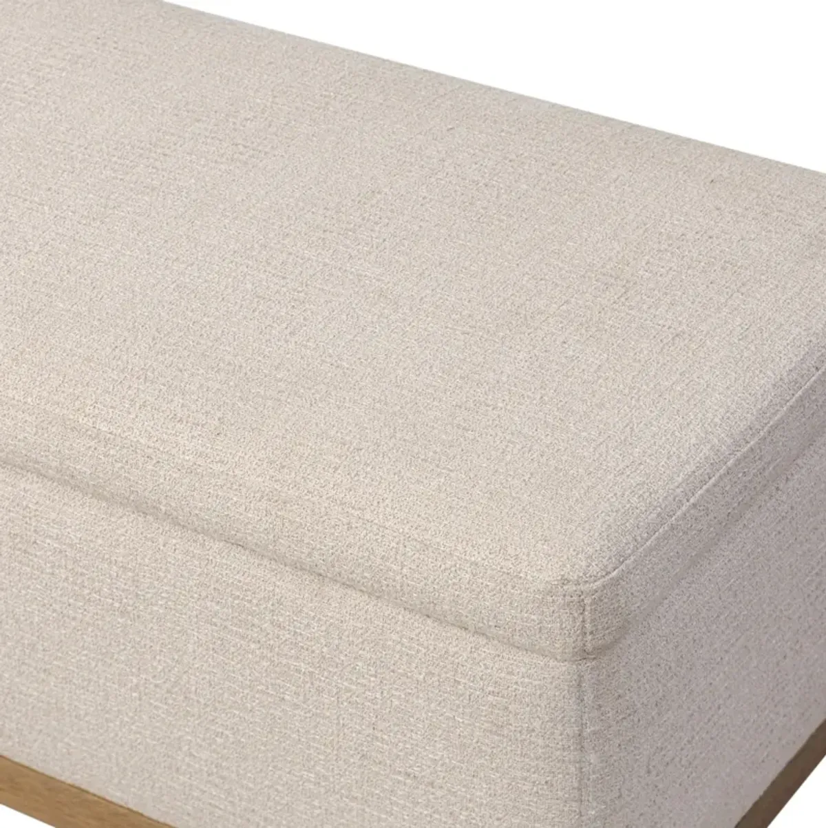 Amberhill Storage Bench - Performance Hampton Cream - Beige