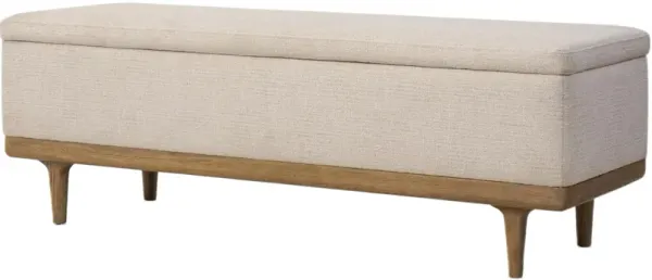 Amberhill Storage Bench, Performance Hampton Cream
