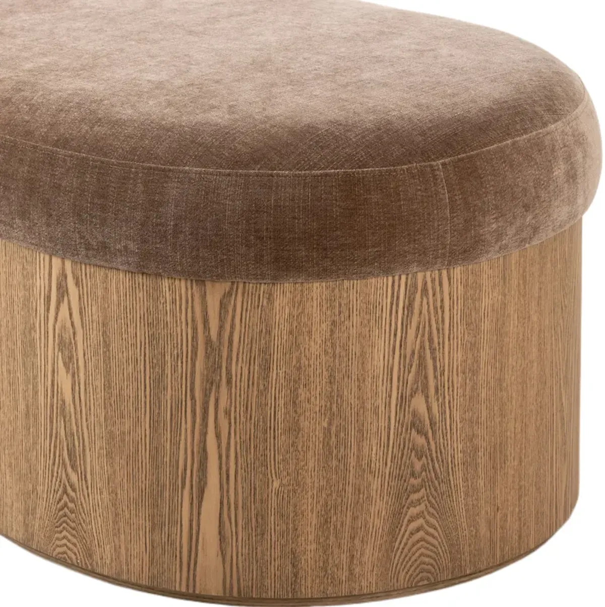 Brookstead Accent Bench, Altair Mushroom Chenille
