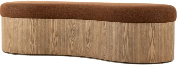 Brookstead Accent Bench - Crypton Wayfarer Sienna - Brown