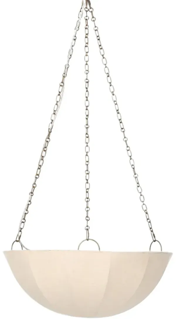 Roselake Pendant - Flax Linen/Antique Brass Iron - Gold