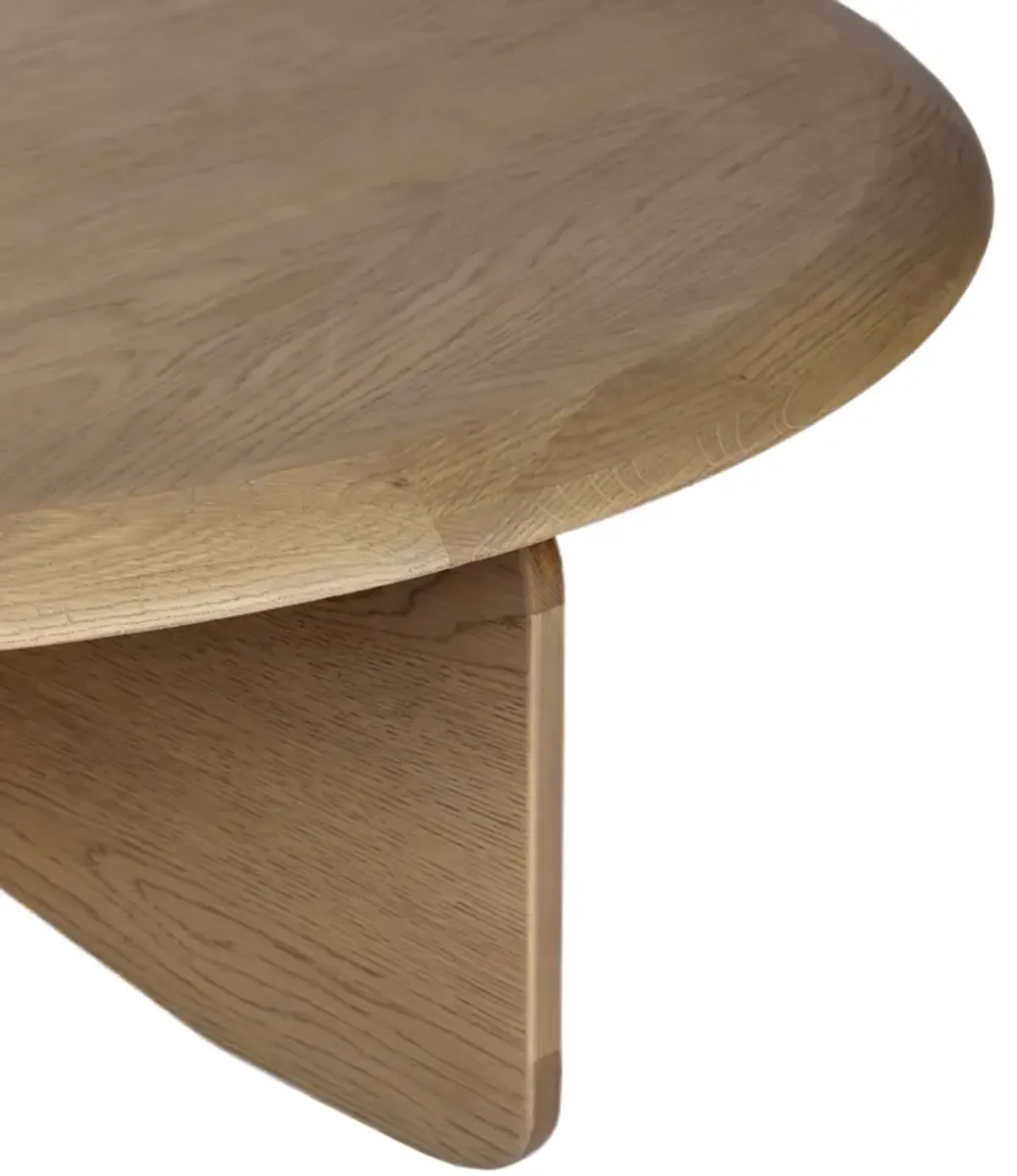 Thornebrook Round Coffee Table - Sandy Resawn Oak - Brown