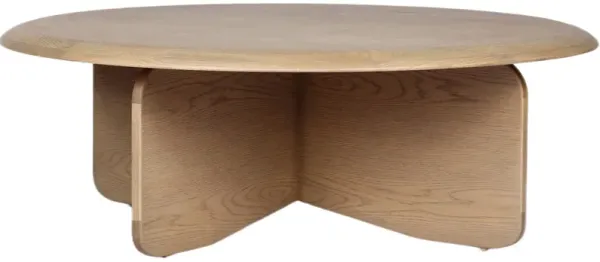 Thornebrook Round Coffee Table, Sandy Resawn Oak