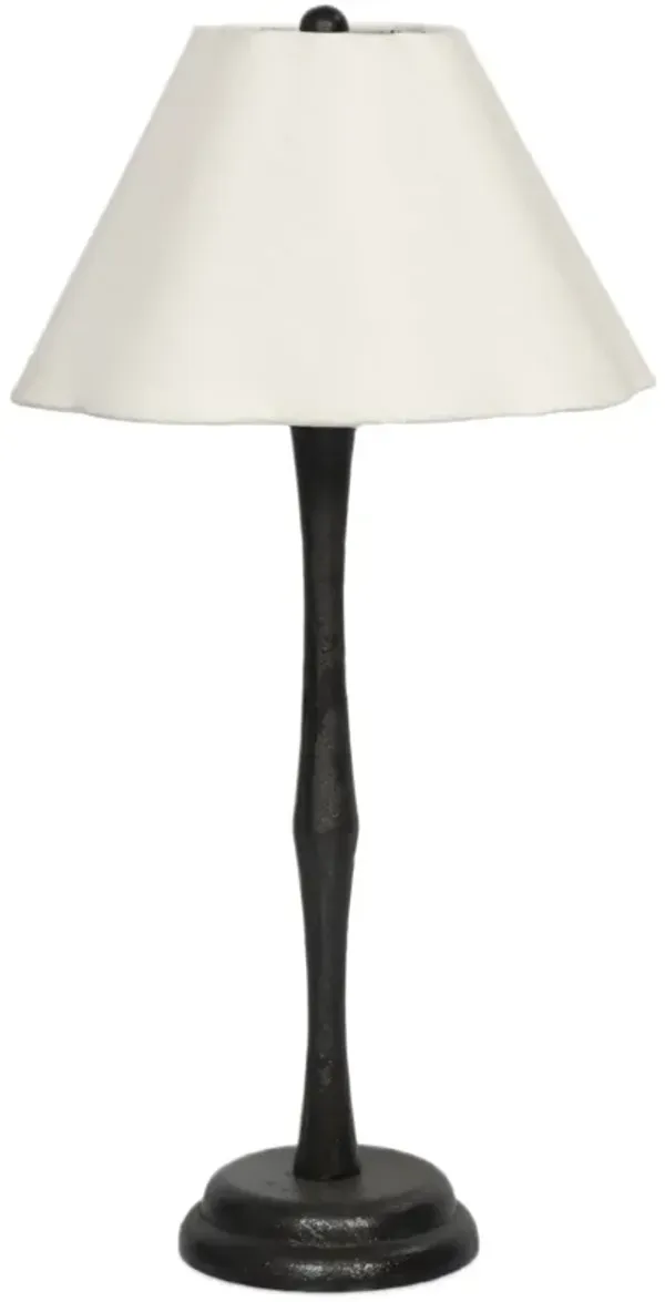 Ellingwood Table Lamp - Natural Linen/Black Wrought Iron