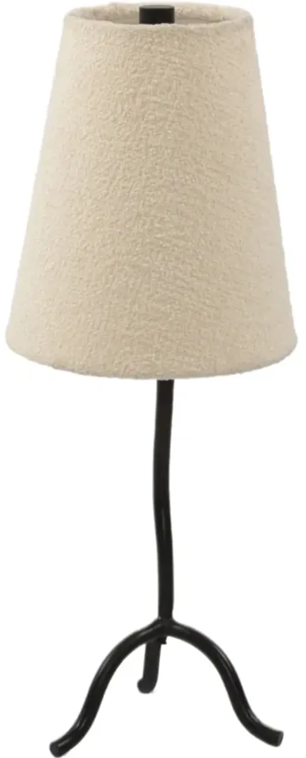 Fairwyn Table Lamp - Natural Boucle/Black Wrought Iron
