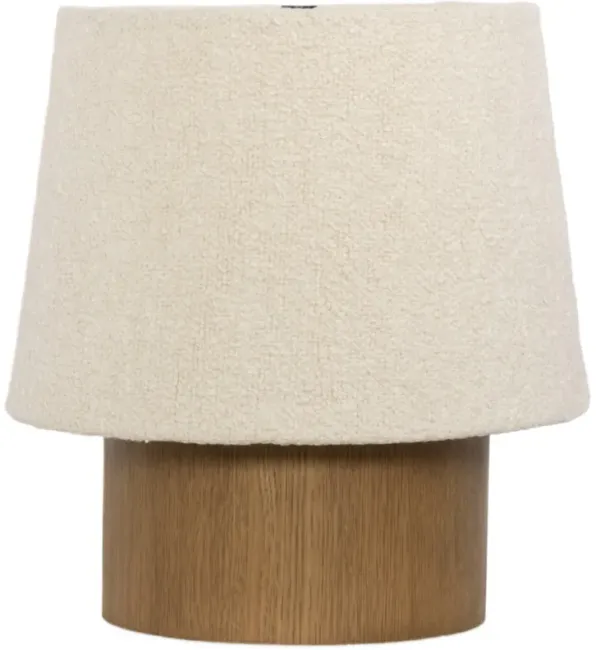 Glynmere Table Lamp - Light Smoked Oak/Cream Boucle - Brown