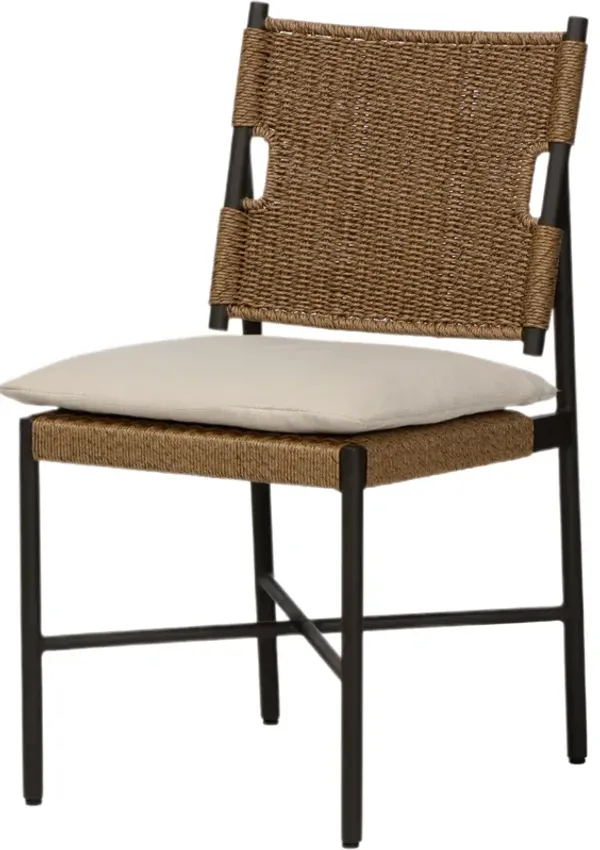 Dean Outdoor Dining Chair - Liller Flax - Brown