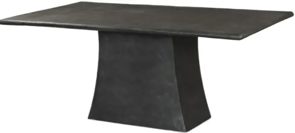 Valehurst 72" Outdoor Aluminum Dining Table, Aged Grey