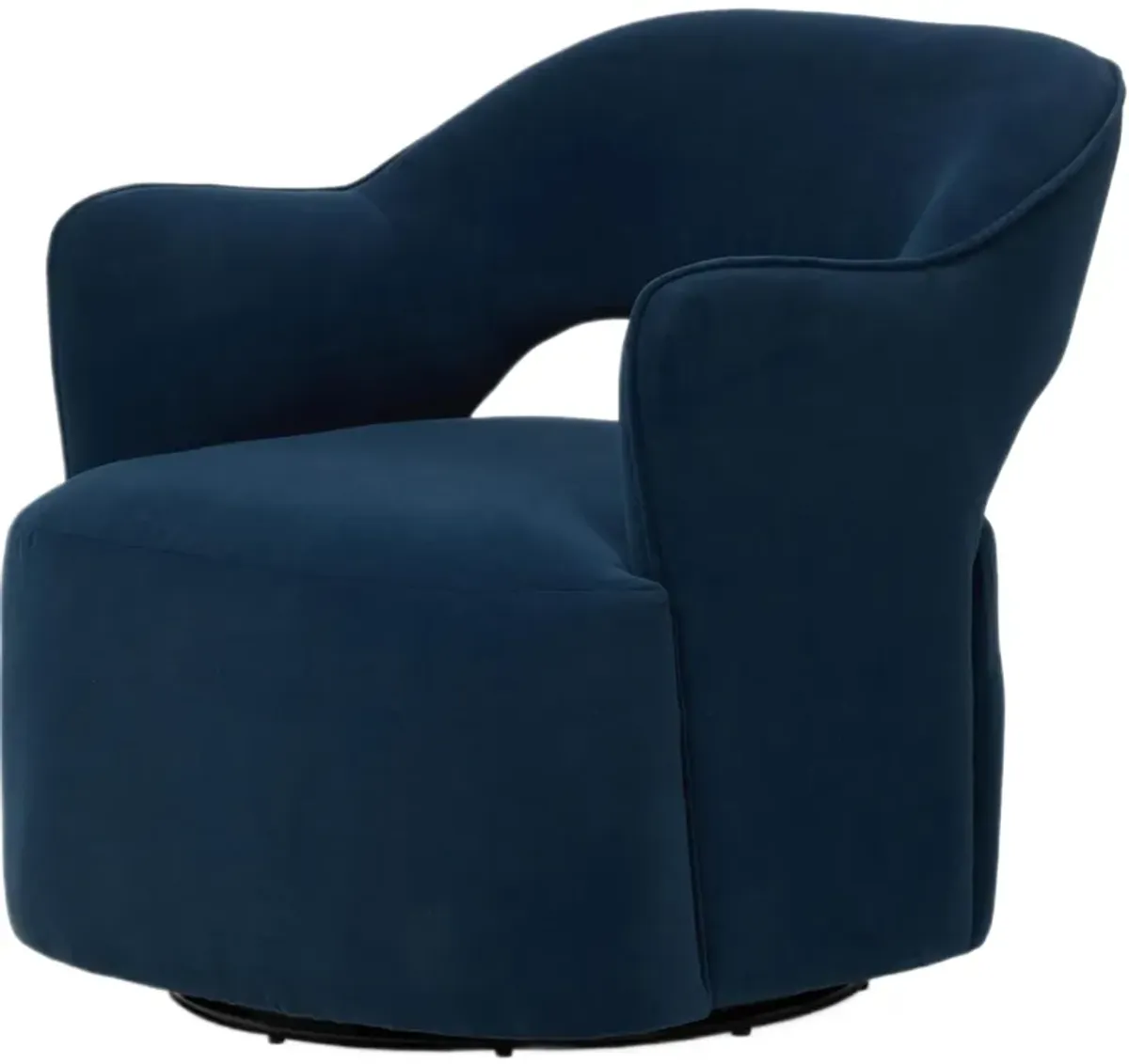Zaphira Swivel Chair - Crypton Henry Navy