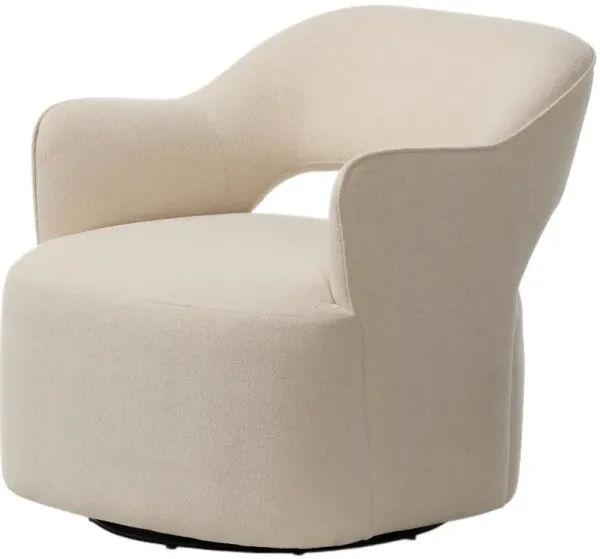 Zaphira Swivel Chair - Crypton Wayfarer Snow