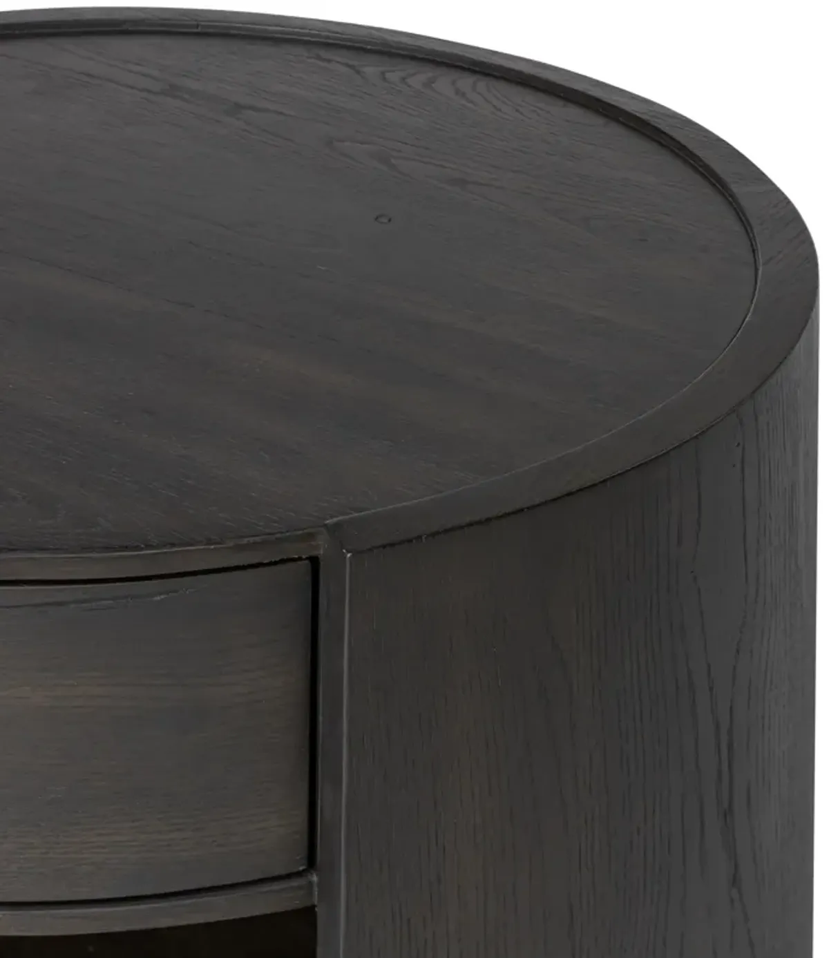 Oriala 1-Drawer Nightstand - Smoked Black