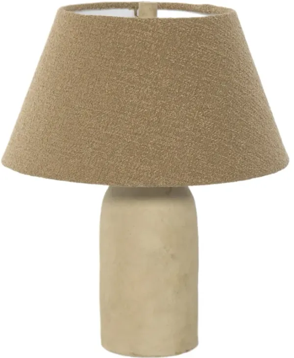 Firaelis Paper Mache Table Lamp - Beige