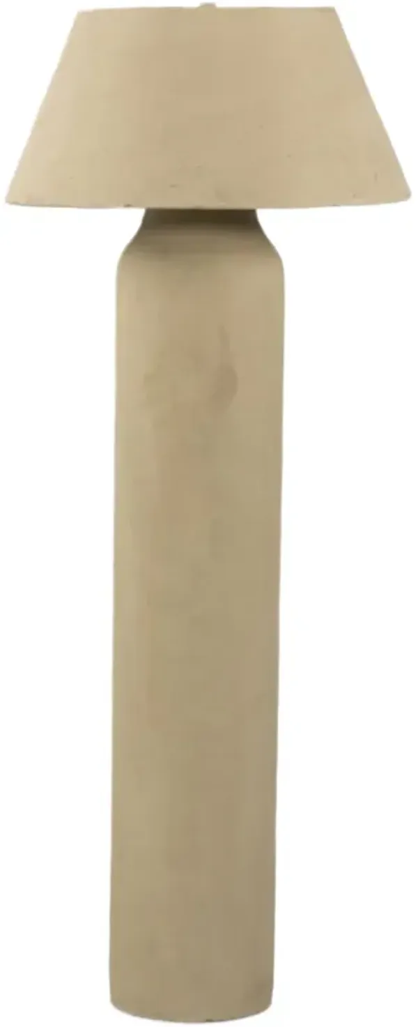 Firaelis Floor Lamp - Light Paper Mache - Handcrafted