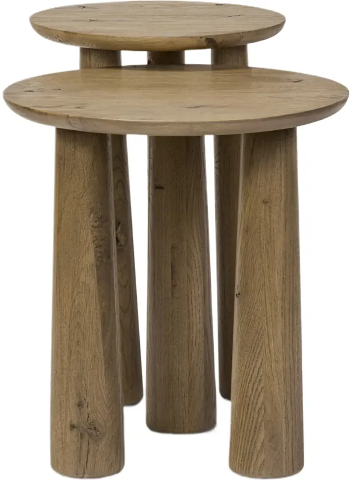 S/2 Jassira Nesting End Tables, Drifted Oak