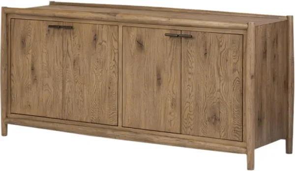 Riverton 4-Door Sideboard, Weathered Oak