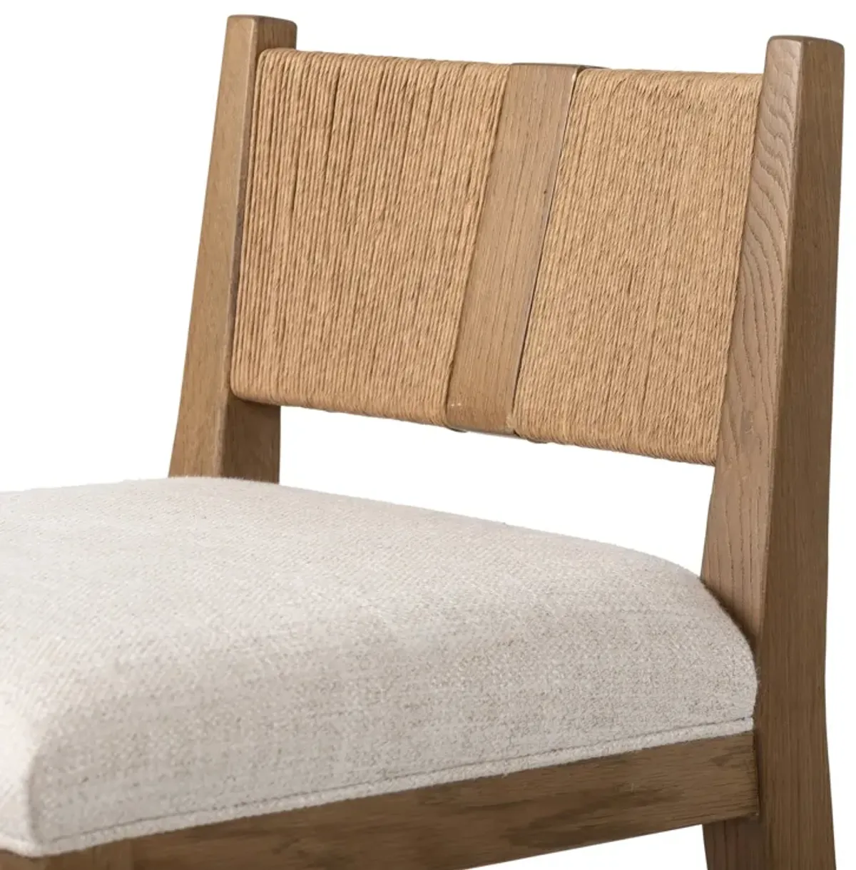 Keel Wrapped Paper Cord Counter Stool - Dover Crescent Linen