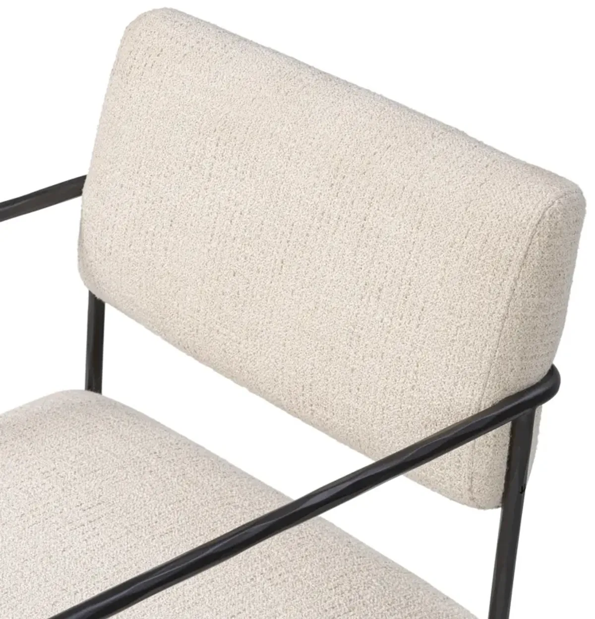 Vessira Dining Armchair - Hampton Cream Performance Linen - Ivory
