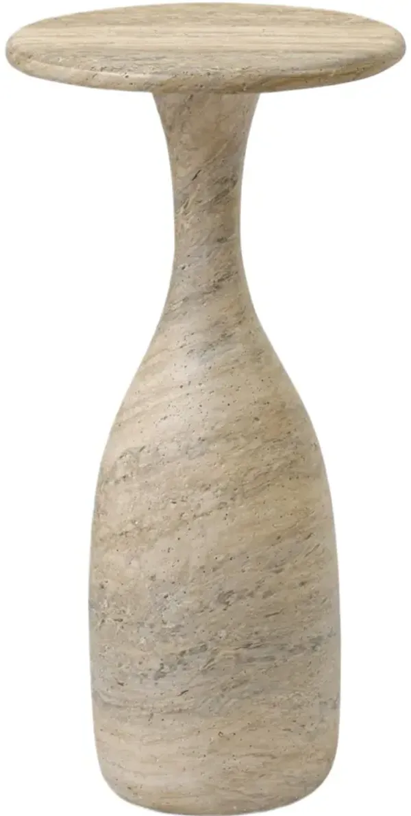 Scarlett 20" Nesting End Table, Textured Sandy Grey Concrete