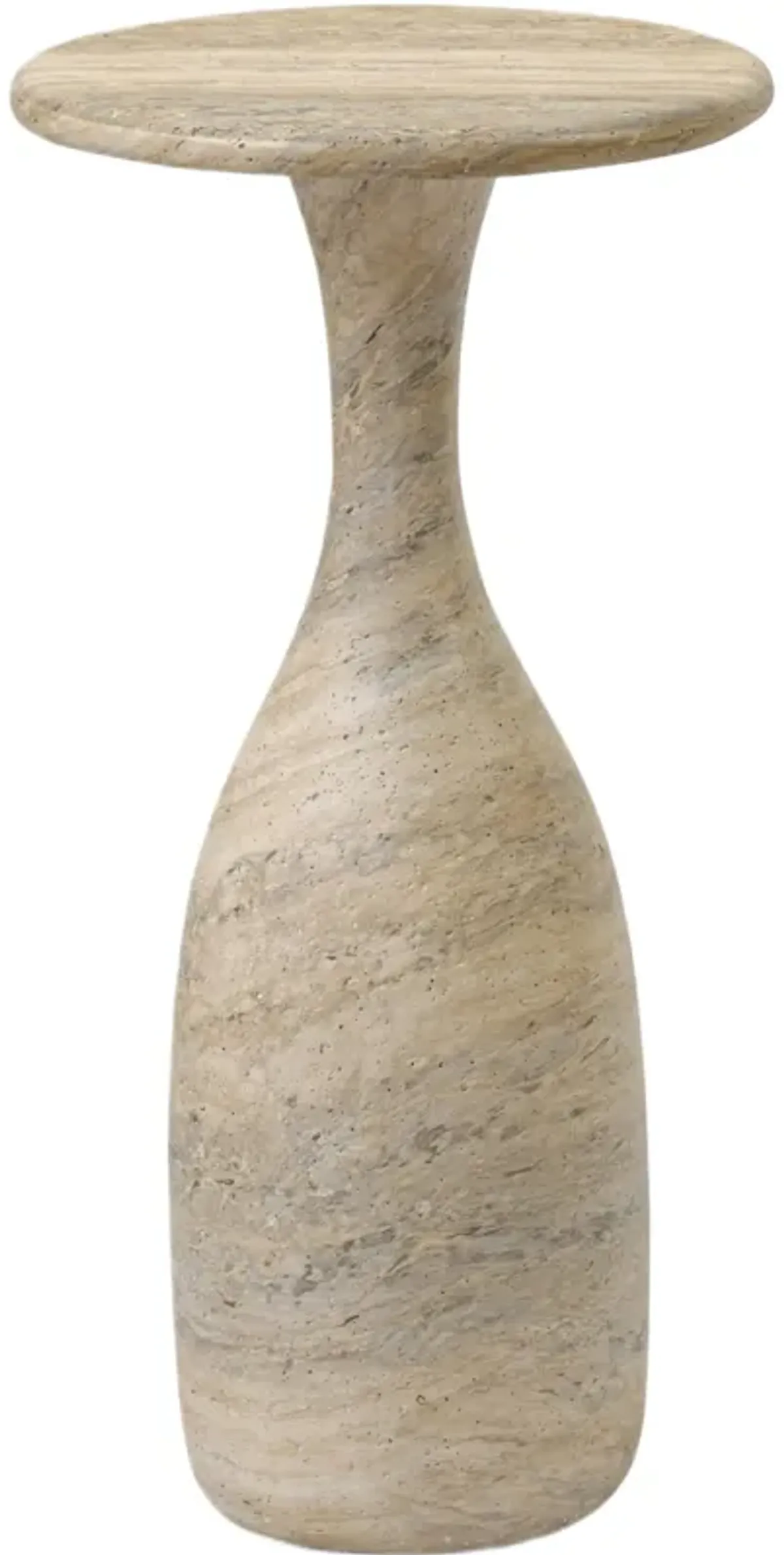 Scarlett 20" Nesting End Table - Textured Sandy Grey Concrete - Gray