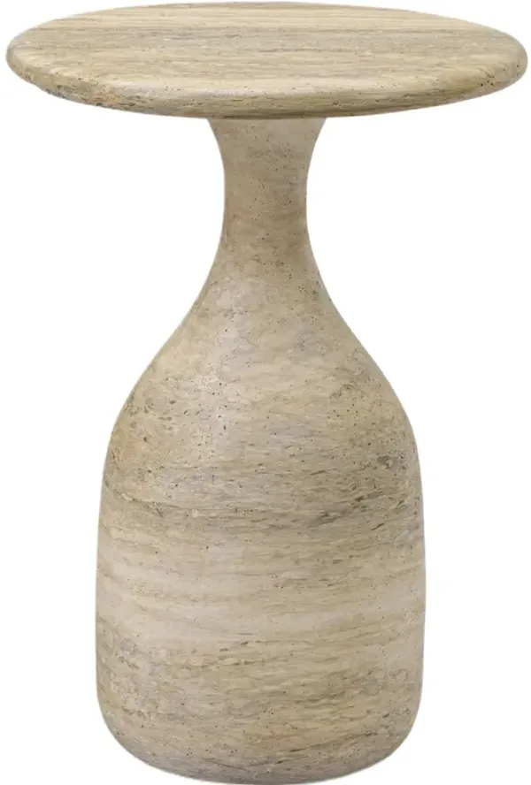 Scarlett 18" Nesting End Table, Textured Sandy Grey Concrete