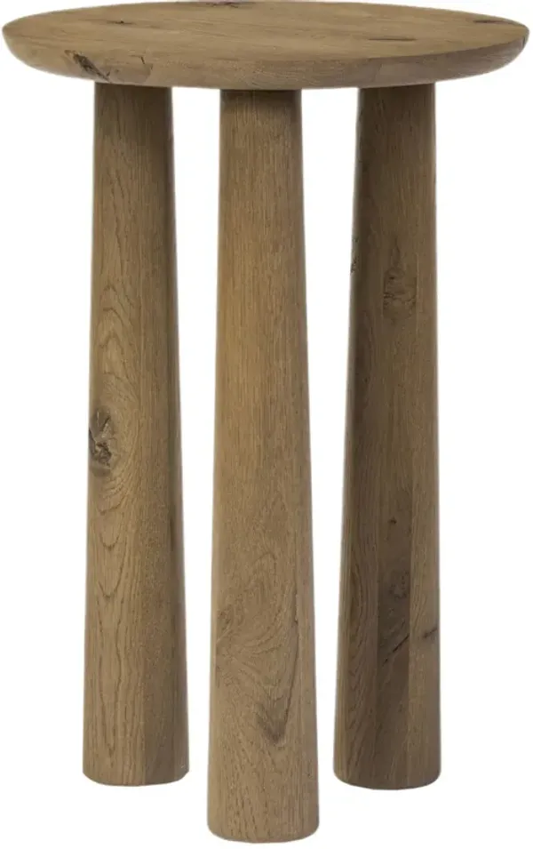 Jassira 21" Nesting End Table, Drifted Oak