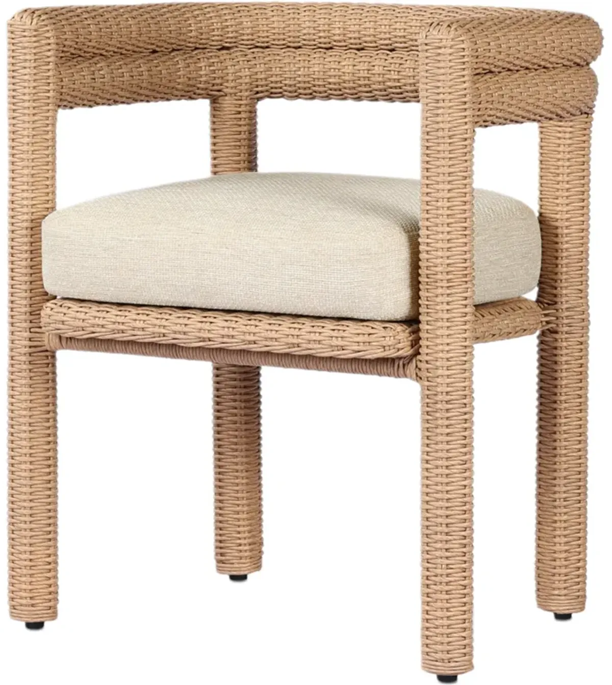 Indigo Outdoor Wicker Dining Chair - Casa Cream - Ivory