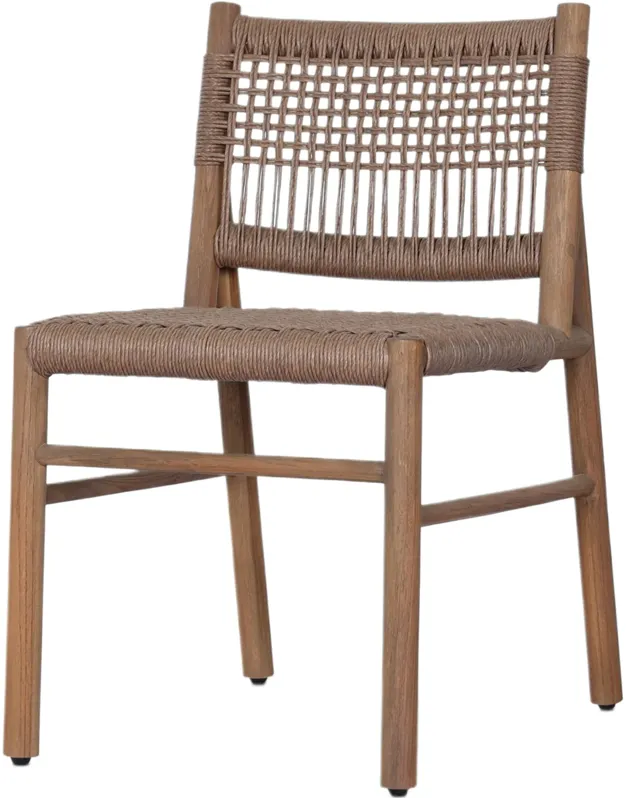 Zyn Outdoor Woven Cord Dining Chair, Tanned Weave