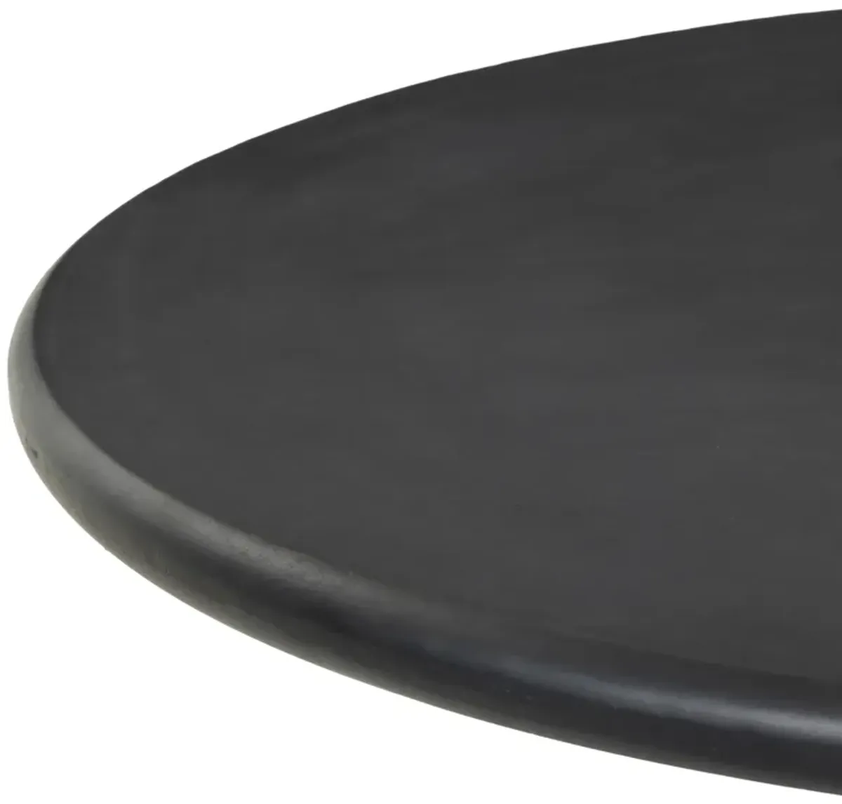 Covea Outdoor Round Aluminum Dining Table, Distressed Bronze