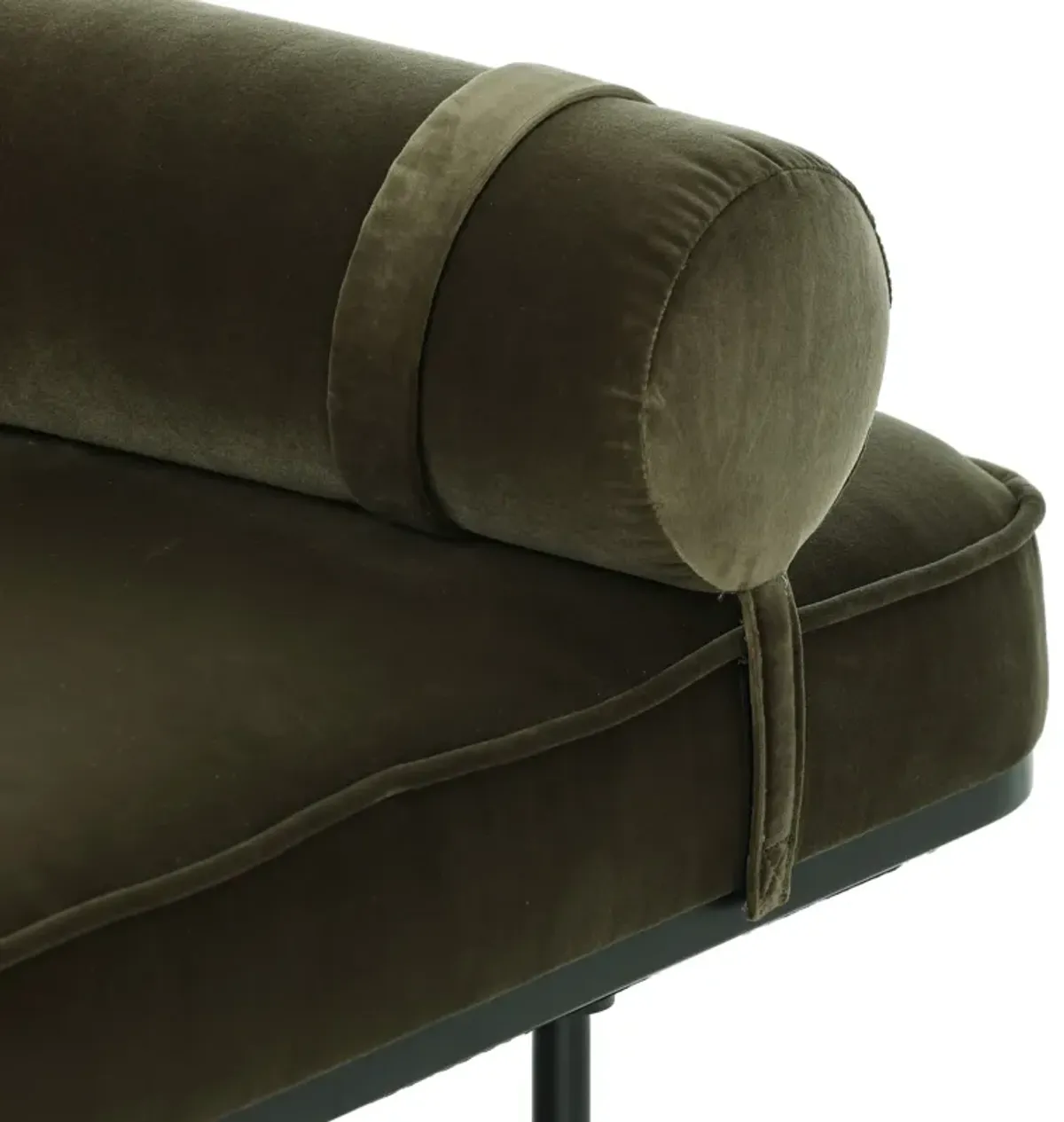 Rayn Velvet Chaise - Surrey Olive - Green - Comfortable, Sturdy, Stylish
