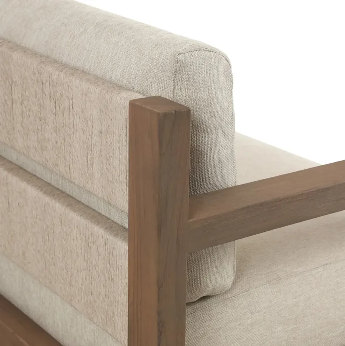 Ayra Outdoor Teak Sofa - Ellor Beige