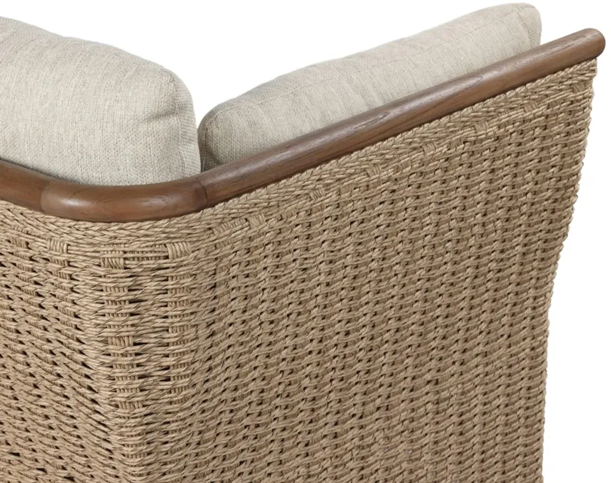 Qilo Outdoor Hyacinth Sofa - Ellor Beige