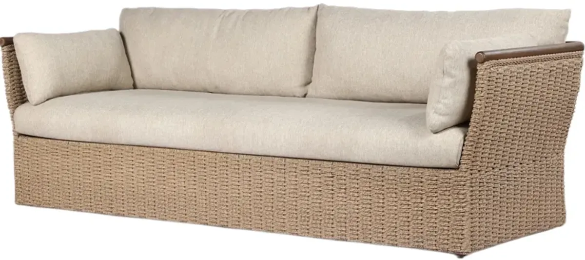 Qilo Outdoor Hyacinth Sofa - Ellor Beige