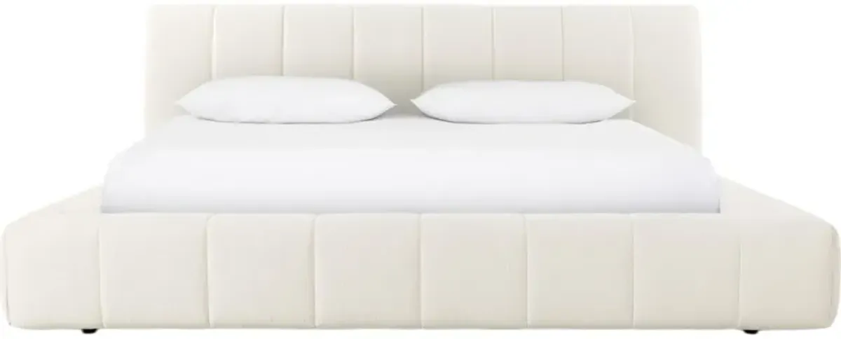 Zenth Channeled Boucle Bed, Performance Fayette Cloud