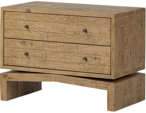 Tenera 2-Drawer Nightstand - Sierra Rustic Natural