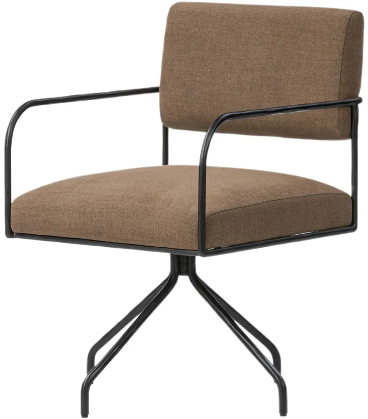 Vessira Chenille Desk Chair, Crypton Nomad Mushroom