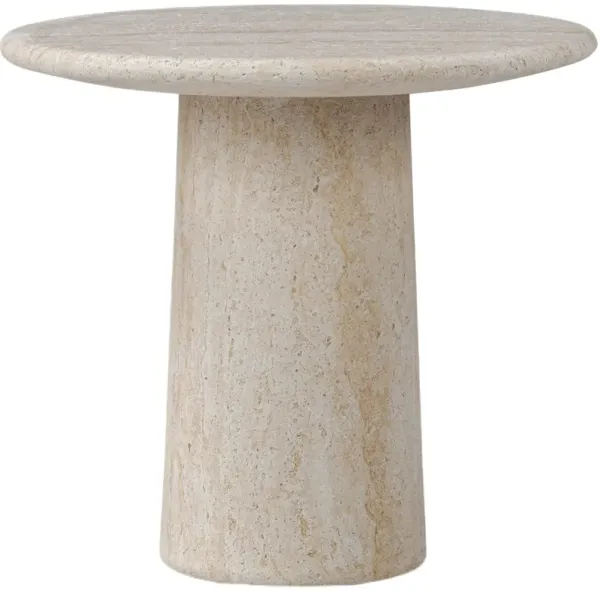 Elro Outdoor End Table - Textured Sand Concrete - Beige