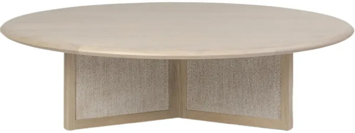 Tiv Round Woven Paper Cord Coffee Table