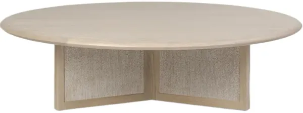 Tiv Round Woven Paper Cord Coffee Table