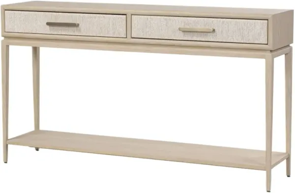 Tiv 2-Drawer Woven Paper Cord Console Table