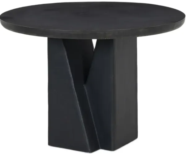 Alix 48" Aluminum Dining Table - Black Antique