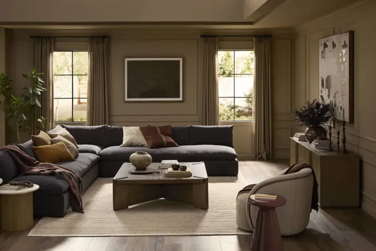 Elen Swivel Chair - Alcala Taupe Linen
