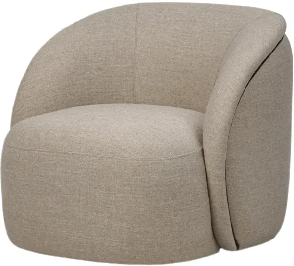 Elen Swivel Chair, Alcala Taupe Linen
