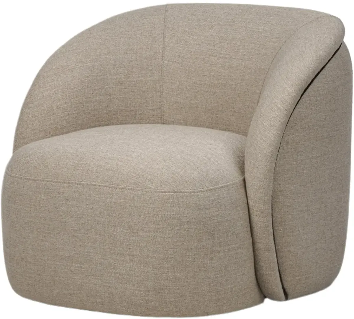 Elen Swivel Chair - Alcala Taupe Linen