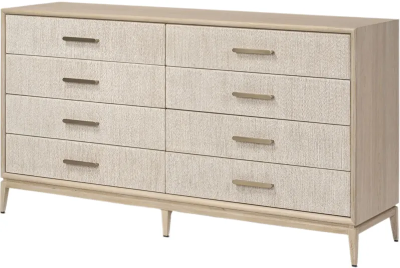 Tiv 8-Drawer Woven Paper Cord Dresser