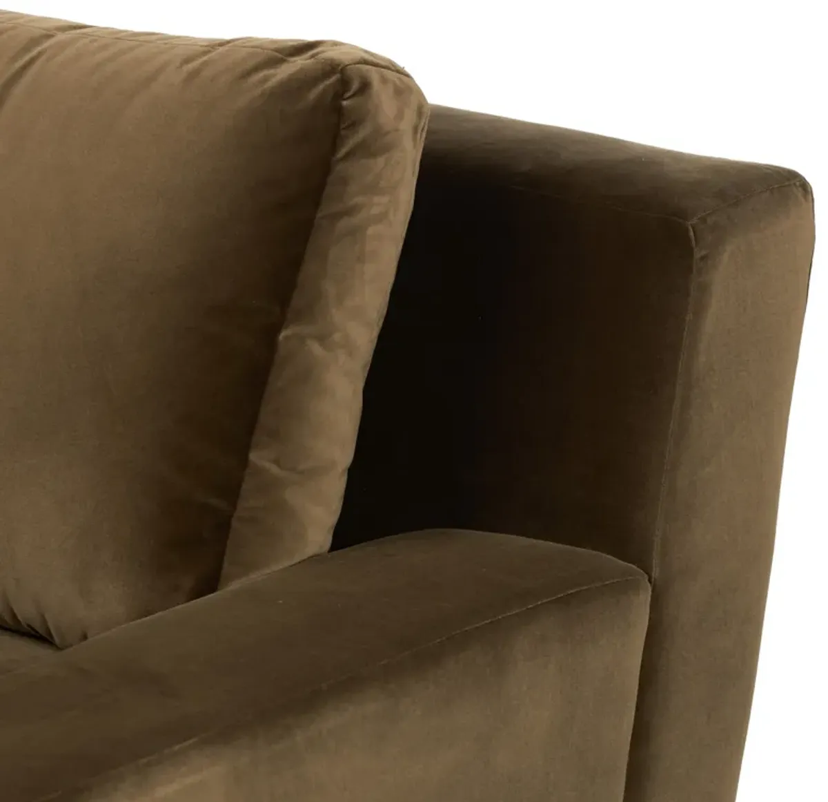 Cirelle Velvet Sofa - Surrey Olive