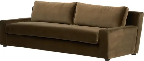 Cirelle Velvet Sofa, Surrey Olive