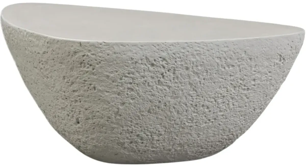 Onda Outdoor Concrete Nesting Coffee Table, Matte Stone